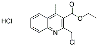 ETHYL 2-(CHLOROMETHYL)-4-METHYLQUINOLINE-3-CARBOXYLATE HYDROCHLORIDE Struktur