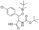 2-TERT-BUTOXYCARBONYLAMINO-3-(TERT-BUTYL-DIMETHYL-SILANYLOXY)-3-(4-CHLORO-PHENYL)-PROPIONIC ACID Struktur