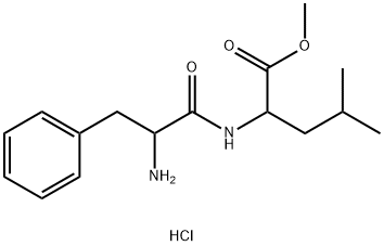 2-(2-AMINO-3-PHENYL-PROPIONYLAMINO)-4-METHYL-PENTANOIC ACID METHYL ESTER HYDROCHLORIDE Struktur