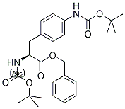 (S)-N-ALPHA-T-BUTYLOXYCARBONYL-4-(T-BUTYLOXYCARBONYL-AMIDO)-PHENYLALANINE BENZYL ESTER Struktur