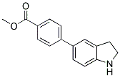 4-(2,3-DIHYDRO-1H-INDOL-5-YL)-BENZOIC ACID METHYL ESTER Struktur