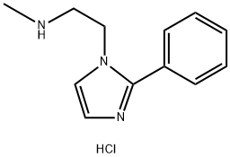 N-METHYL-2-(2-PHENYL-1H-IMIDAZOL-1-YL)ETHANAMINE DIHYDROCHLORIDE Struktur