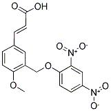 (2E)-3-(3-[(2,4-DINITROPHENOXY)METHYL]-4-METHOXYPHENYL)-2-PROPENOIC ACID Struktur