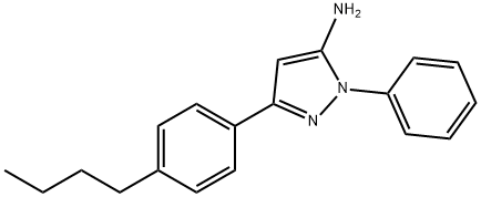 3-(4-BUTYLPHENYL)-1-PHENYL-1H-PYRAZOL-5-AMINE Struktur