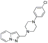 2-[4-(4-CHLOROPHENYL)PIPERAZIN-1-YLMETHYL]PYRAZOLO[1,5-A]PYRIDINE Struktur