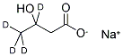 SODIUM 3-HYDROXYBUTYRATE-3,4,4,4-D4 Struktur