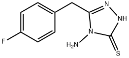 4-AMINO-5-(4-FLUOROBENZYL)-4H-1,2,4-TRIAZOLE-3-THIOL Struktur