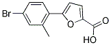 5-(4-BROMO-2-METHYLPHENYL)-2-FUROIC ACID Struktur