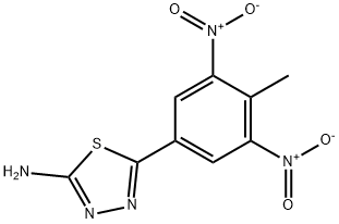 5-(4-METHYL-3,5-DINITRO-PHENYL)-[1,3,4]THIADIAZOL-2-YLAMINE Struktur