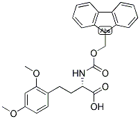 (S)-4-(2,4-DIMETHOXY-PHENYL)-2-(9H-FLUOREN-9-YLMETHOXYCARBONYLAMINO)-BUTYRIC ACID Struktur