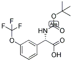 (S)-TERT-BUTOXYCARBONYLAMINO-(3-TRIFLUOROMETHOXY-PHENYL)-ACETIC ACID Struktur