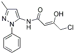 (2Z)-4-CHLORO-3-HYDROXY-N-(3-METHYL-1-PHENYL-1H-PYRAZOL-5-YL)BUT-2-ENAMIDE Struktur