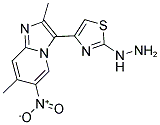 [4-(2,7-DIMETHYL-6-NITRO-IMIDAZO[1,2-A]PYRIDIN-3-YL)-THIAZOL-2-YL]-HYDRAZINE Struktur