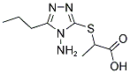 2-[(4-AMINO-5-PROPYL-4H-1,2,4-TRIAZOL-3-YL)SULFANYL]PROPANOIC ACID Struktur