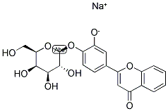 3',4'-DIHYDROXYFLAVONE-4'-BETA-D-GALACTOPYRANOSIDE SODIUM SALT Struktur