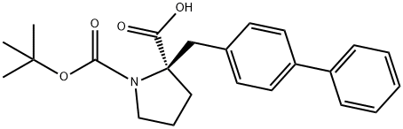 BOC-(R)-ALPHA-(4-BIPHENYLMETHYL)-PROLINE Struktur