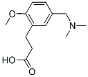 3-(5-[(DIMETHYLAMINO)METHYL]-2-METHOXYPHENYL)PROPANOIC ACID Struktur