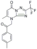 5-METHYL-4-[2-(4-METHYLPHENYL)-2-OXOETHYL]-2-(TRIFLUOROMETHYL)[1,2,4]TRIAZOLO[1,5-A]PYRIMIDIN-7(4H)-ONE Struktur