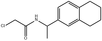 2-CHLORO-N-[1-(5,6,7,8-TETRAHYDRONAPHTHALEN-2-YL)ETHYL]ACETAMIDE Struktur