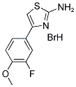 4-(3-FLUORO-4-METHOXYPHENYL)-1,3-THIAZOL-2-YLAMINE HYDROBROMIDE Struktur