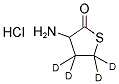 DL-HOMOCYSTEINE THIOLACTONE-3,3,4,4-D4 HCL Struktur