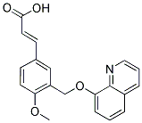 (2E)-3-(4-METHOXY-3-[(8-QUINOLINYLOXY)METHYL]PHENYL)-2-PROPENOIC ACID Struktur