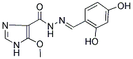 N'-[(1E)-(2,4-DIHYDROXYPHENYL)METHYLENE]-5-METHOXY-1H-IMIDAZOLE-4-CARBOHYDRAZIDE Struktur