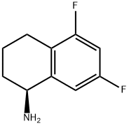 (S)-5,7-DIFLUORO-1,2,3,4-TETRAHYDRO-NAPHTHALEN-1-YLAMINE Struktur