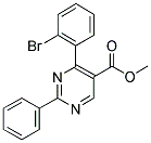 METHYL-2-PHENYL-4-(2-BROMOPHENYL)-5-PYRIMIDINE CARBOXYLATE Struktur