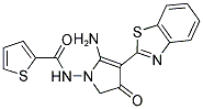 THIOPHENE-2-CARBOXYLIC ACID (5-AMINO-4-BENZOTHIAZOL-2-YL-3-OXO-2,3-DIHYDRO-PYRROL-1-YL)-AMIDE Struktur