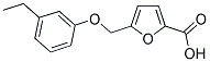 5-[(3-ETHYLPHENOXY)METHYL]-2-FUROIC ACID Struktur