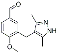 3-[(3,5-DIMETHYL-1H-PYRAZOL-4-YL)METHYL]-4-METHOXYBENZALDEHYDE Struktur