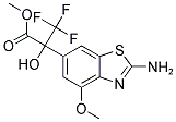 2-(2-AMINO-4-METHOXY-BENZOTHIAZOL-6-YL)-3,3,3-TRIFLUORO-2-HYDROXY-PROPIONIC ACID METHYL ESTER Struktur