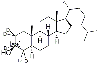 5ALPHA-CHOLESTAN-3BETA-OL-2,2,3ALPHA,4,4-D5 Struktur