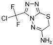 3-[CHLORO(DIFLUORO)METHYL]-7H-[1,2,4]TRIAZOLO[3,4-B][1,3,4]THIADIAZIN-6-AMINE Struktur