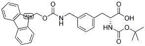 BOC-D-3-AMINOMETHYLPHE(FMOC) Struktur