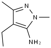 4-ETHYL-2,5-DIMETHYL-2H-PYRAZOL-3-YLAMINE Struktur