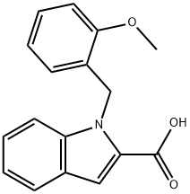 1-(2-METHOXYBENZYL)-1H-INDOLE-2-CARBOXYLIC ACID Struktur