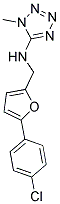 N-((5-(4-CHLOROPHENYL)-2-FURYL)METHYL)-1-METHYL-1H-TETRAZOL-5-AMINE Struktur