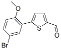 5-(5-BROMO-2-METHOXYPHENYL)THIOPHENE-2-CARBALDEHYDE Struktur