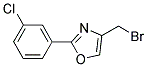 4-BROMOMETHYL-2-(3-CHLORO-PHENYL)-OXAZOLE Struktur