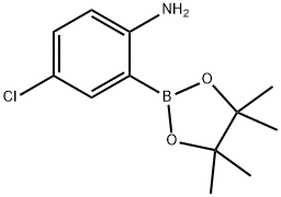 2-AMINO-5-CHLOROPHENYLBORONIC ACID, PINACOL ESTER Struktur