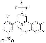 4-NITRO-2-[6,6,9,10-TETRAMETHYL-2-(TRIFLUOROMETHYL)-6H,7H-PYRIDO[2,1-A]ISOQUINOLINIUM-4-YL]BENZENOLATE Struktur