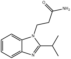 3-(2-ISOPROPYL-1H-BENZIMIDAZOL-1-YL)PROPANAMIDE Struktur