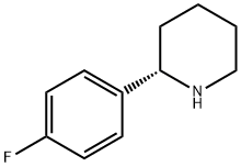 (R)-2-(4-FLUOROPHENYL)PIPERIDINE Struktur