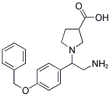 1-[2-AMINO-1-(4-BENZYLOXY-PHENYL)-ETHYL]-PYRROLIDINE-3-CARBOXYLIC ACID Struktur