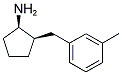 CIS-2-(3-METHYLBENZYL)CYCLOPENTANAMINE Struktur