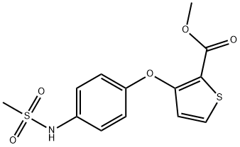 METHYL 3-(4-[(METHYLSULFONYL)AMINO]PHENOXY)-2-THIOPHENECARBOXYLATE Struktur