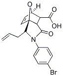 3-ALLYL-2-(4-BROMOPHENYL)-1-OXO-1,2,3,6,7,7A-HEXAHYDRO-3A,6-EPOXYISOINDOLE-7-CARBOXYLIC ACID Struktur