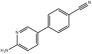 4-(6-AMINO-3-PYRIDINYL)BENZONITRILE Struktur